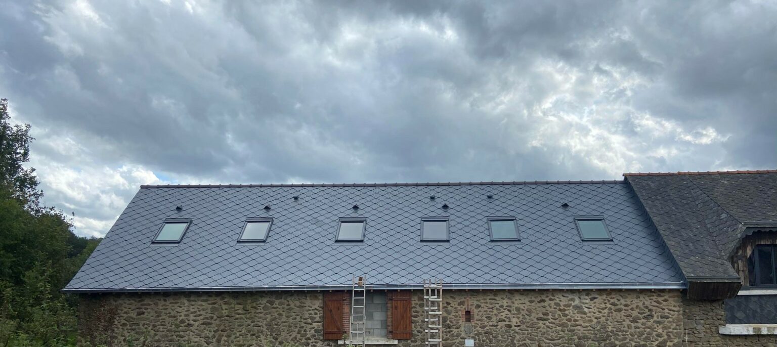 Couverture ardoise fibro