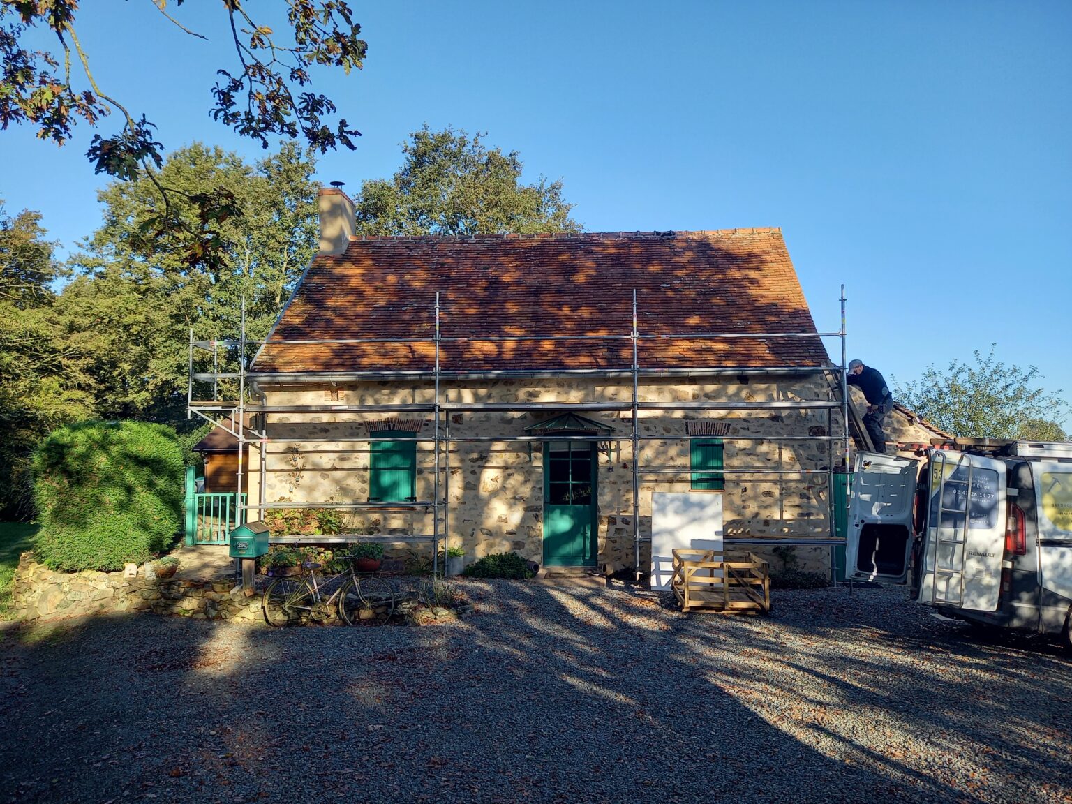 Couverture tuile avant